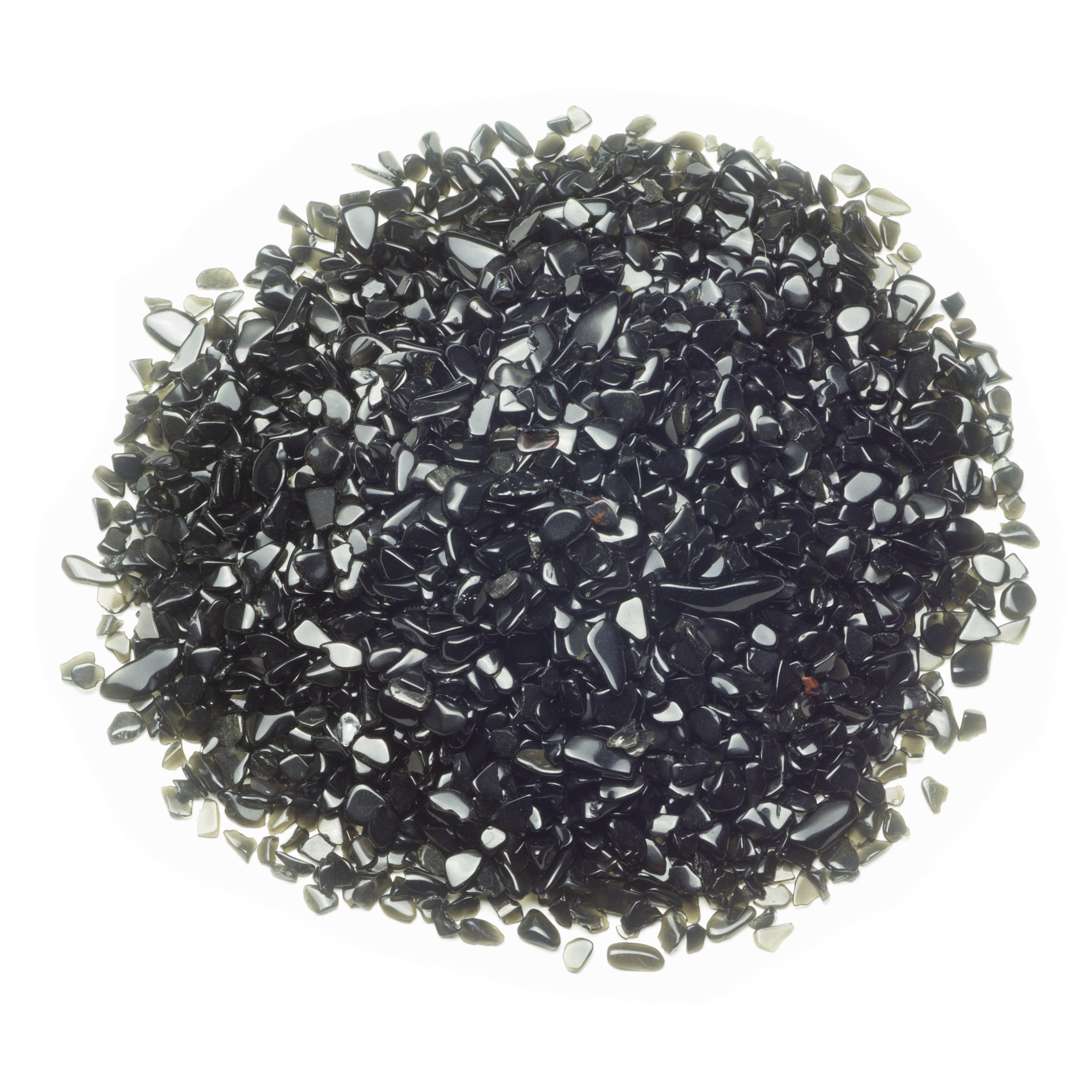 Polished Gemstone Chips | 1/2 Pound (Black Obsidian)