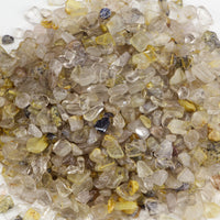 Cherry Tree Collection | Polished Gemstone Chips | 1/2 Pound (Gold Rutilated Quartz)