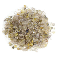 Polished Gemstone Chips | 1/2 Pound (Gold Rutilated Quartz)