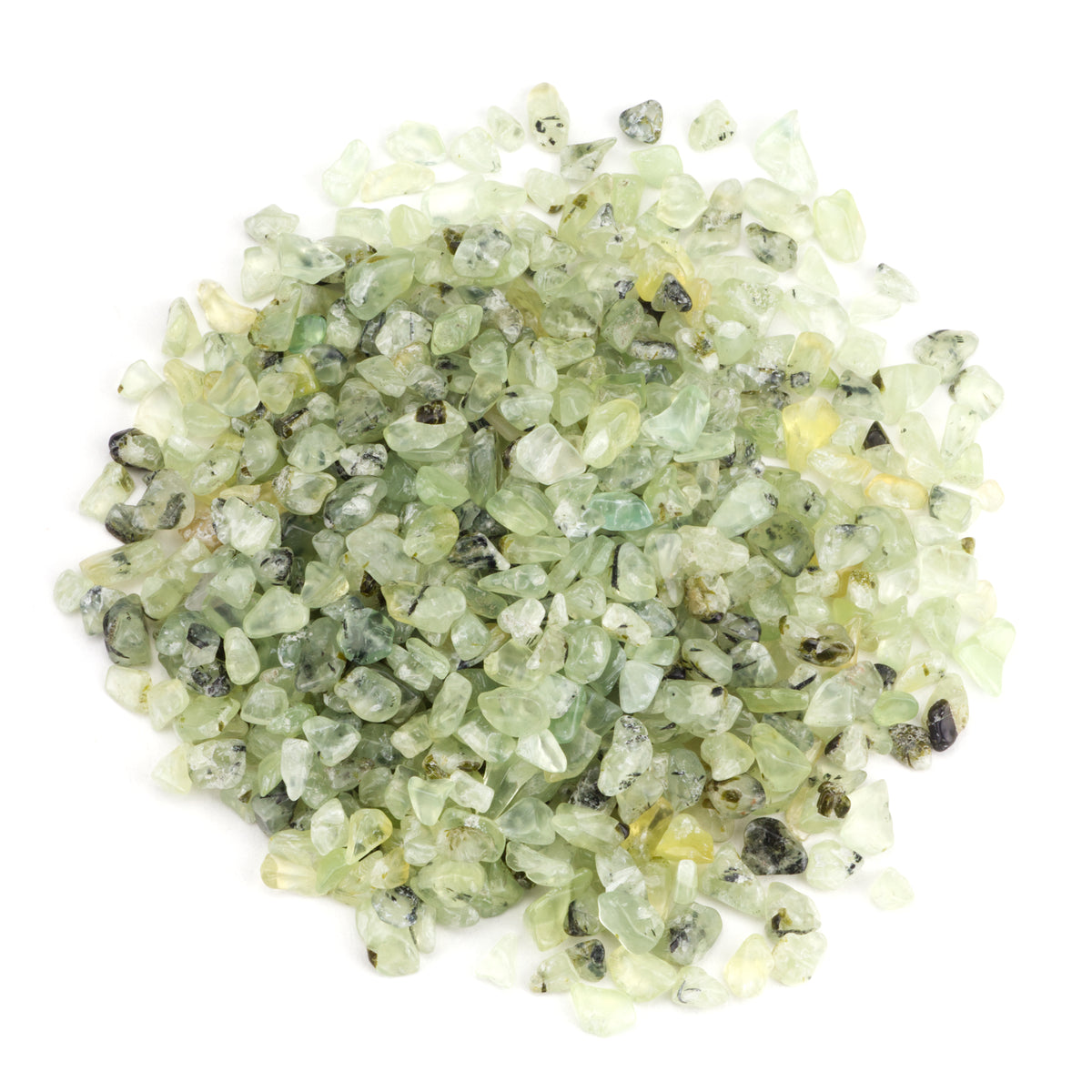 Cherry Tree Collection | Polished Gemstone Chips | 1/2 Pound (Prehnite)