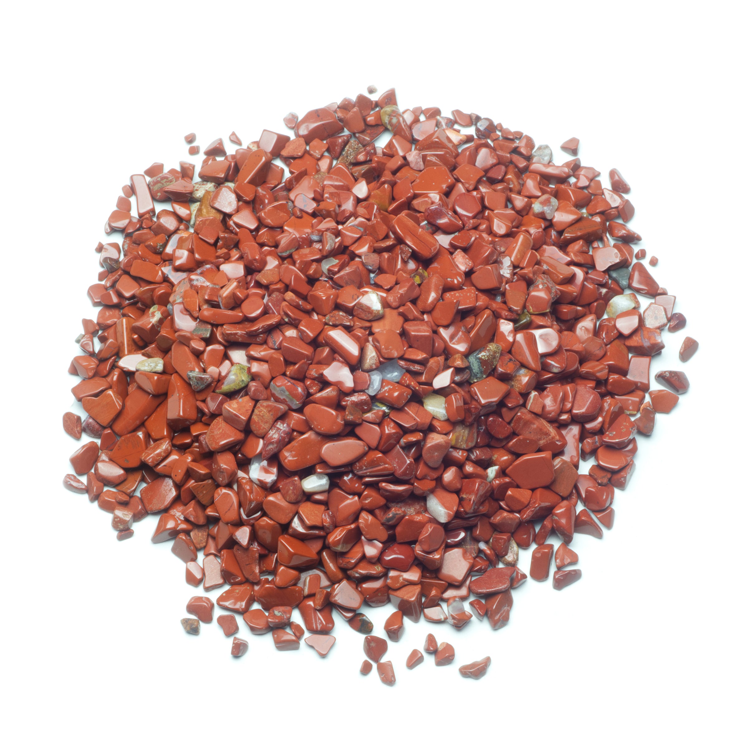 Polished Gemstone Chips | 1/2 Pound (Red Jasper)