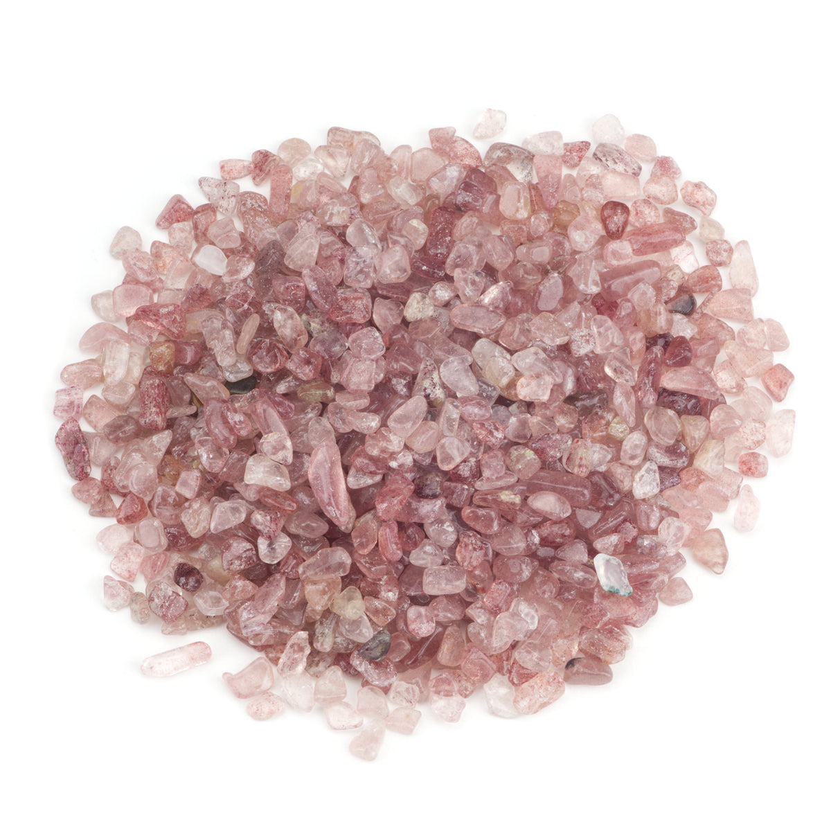 Cherry Tree Collection | Polished Gemstone Chips | 1/2 Pound (Strawberry Quartz)