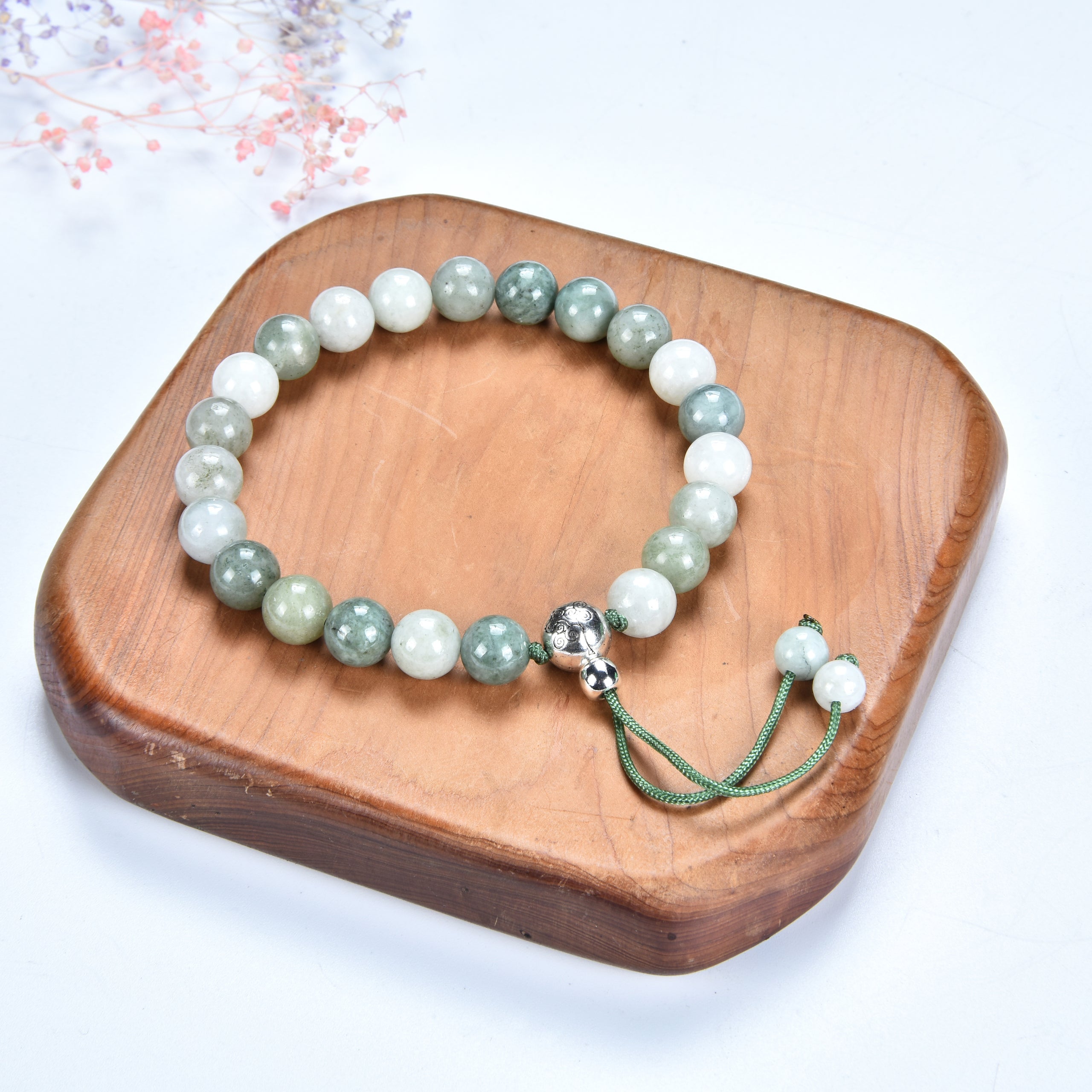 Cherry Tree Collection | Mala Bracelet | 8mm Beads, Guru Bead, Durable
