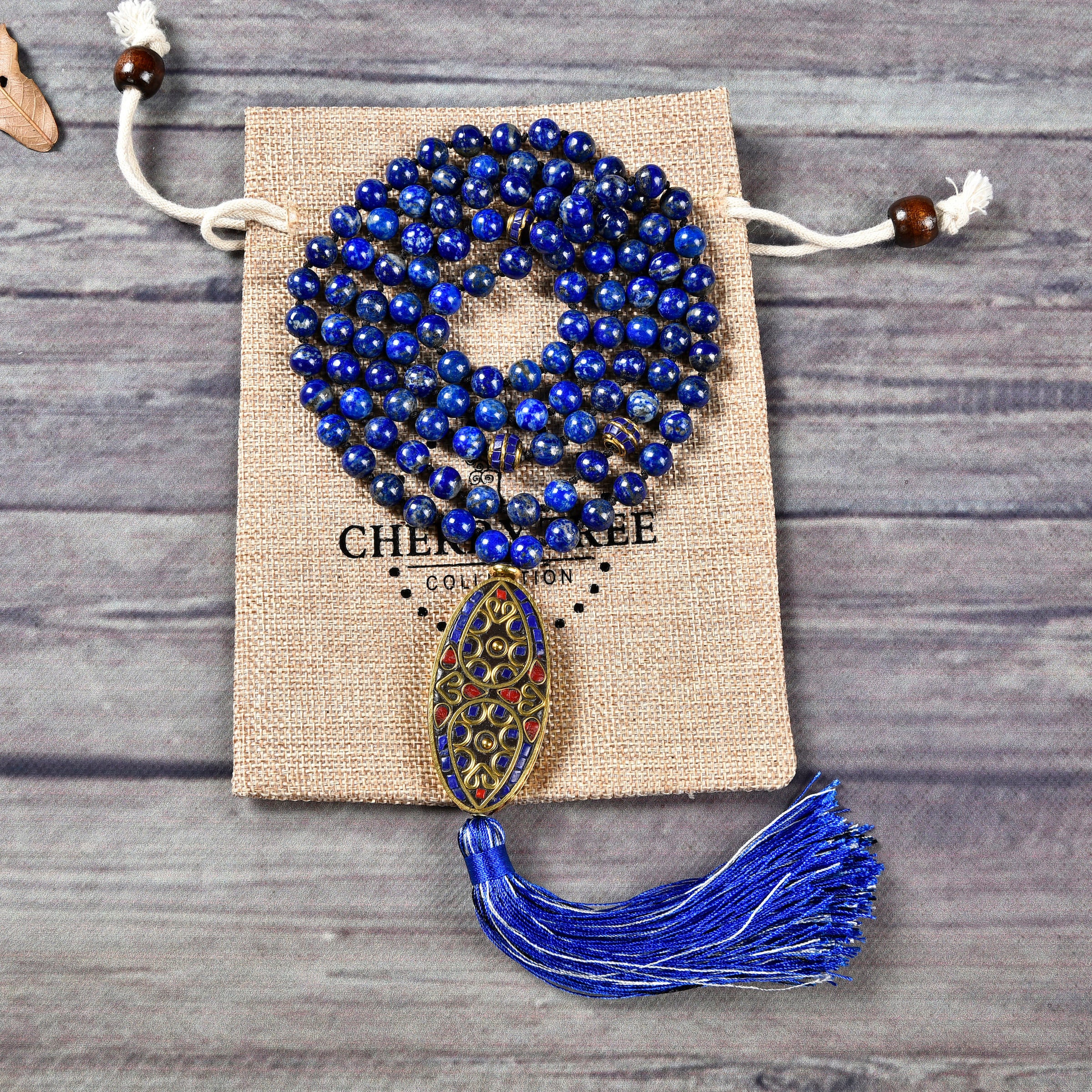 Mala tibétain en Lapis Lazuli AAA - 108 perles - envoi rapide Mala tibétain en Lapis Lazuli AAA - 108 perles - envoi rapide