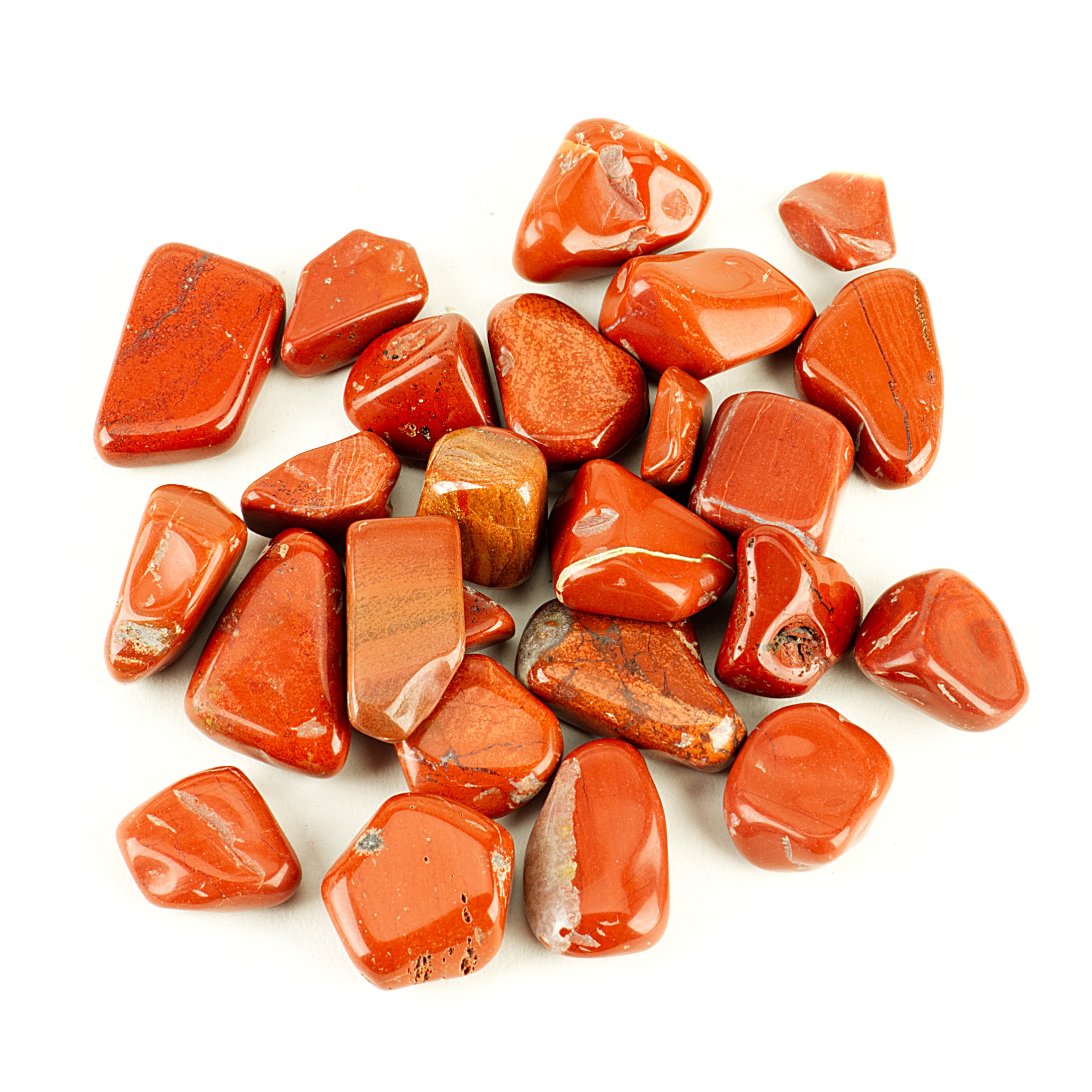 Polished Gemstone Nuggets | 1/2 Pound (Red Jasper)
