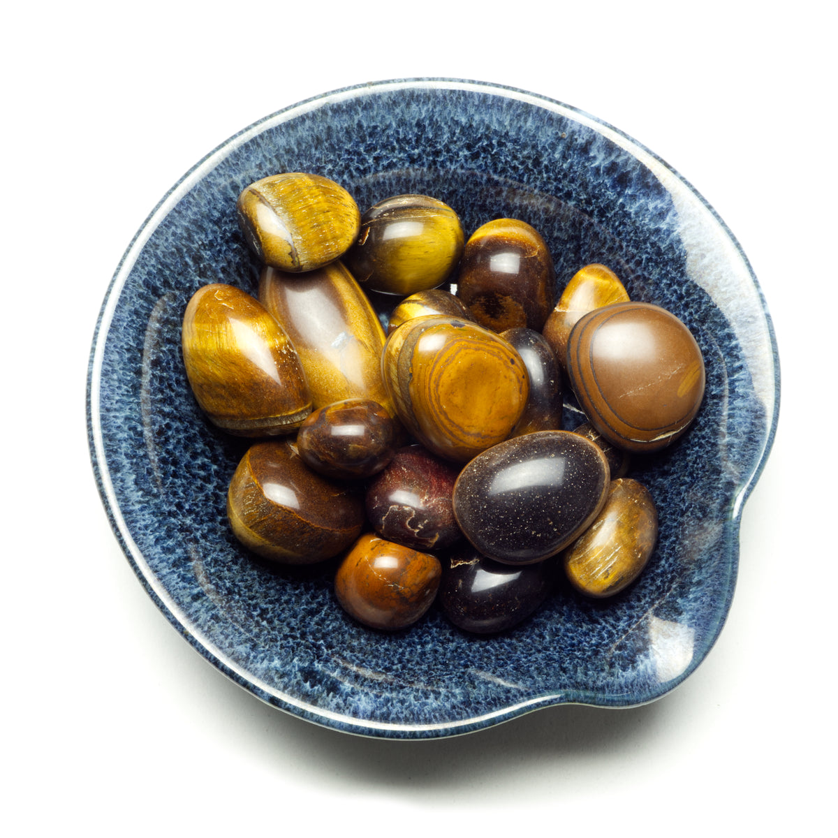 Cherry Tree Collection | Polished Gemstone Nuggets | 1/2 Pound (Tiger's Eye)