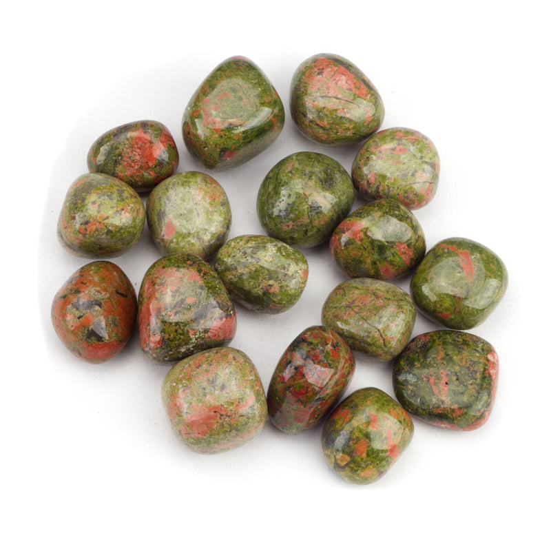 Polished Gemstone Nuggets | 1/2 Pound (Unakite)