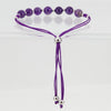 Cherry Tree Collection | Gemstone Bracelet | Adjustable Size Nylon Cord | 6mm Beads with sterling silver Spacers (Amethyst)