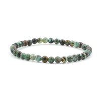 Stretch Bracelet | 4mm Beads (African Turquoise)