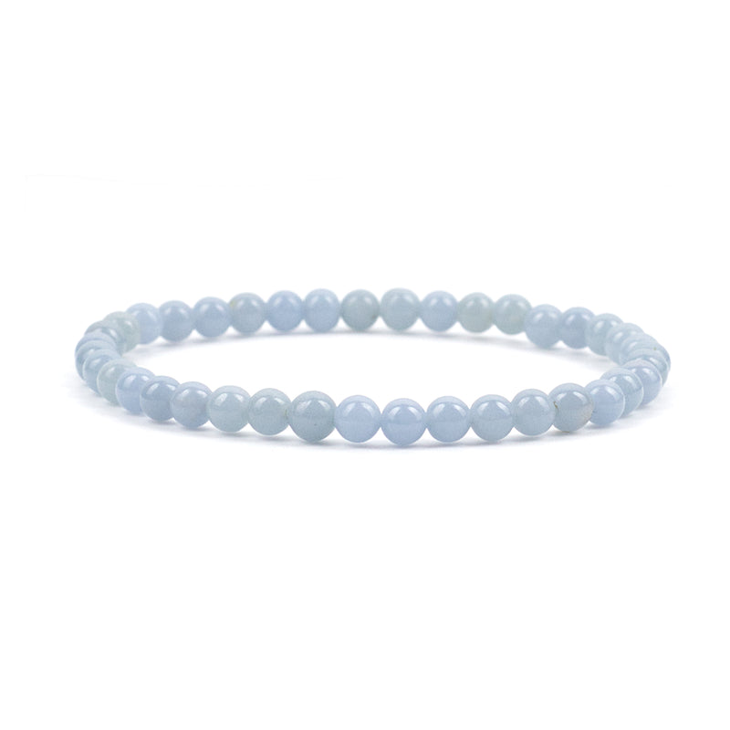 Stretch Bracelet | 4mm Beads (Angelite)