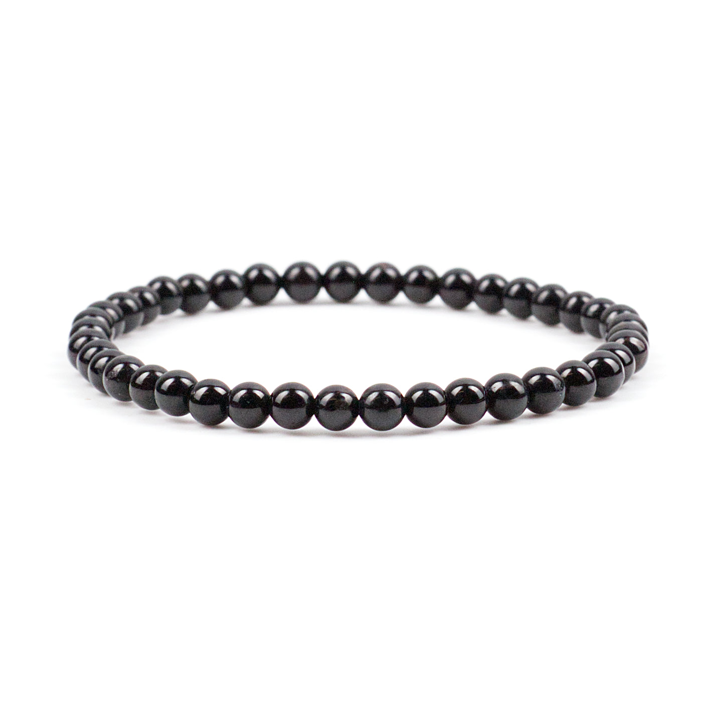 Stretch Bracelet | 4mm Beads (Black Tourmaline)