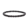 Cherry Tree Collection | Stretch Bracelet | 4mm Beads (Black Tourmaline)