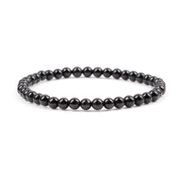 Cherry Tree Collection | Stretch Bracelet | 4mm Beads (Black Tourmaline)