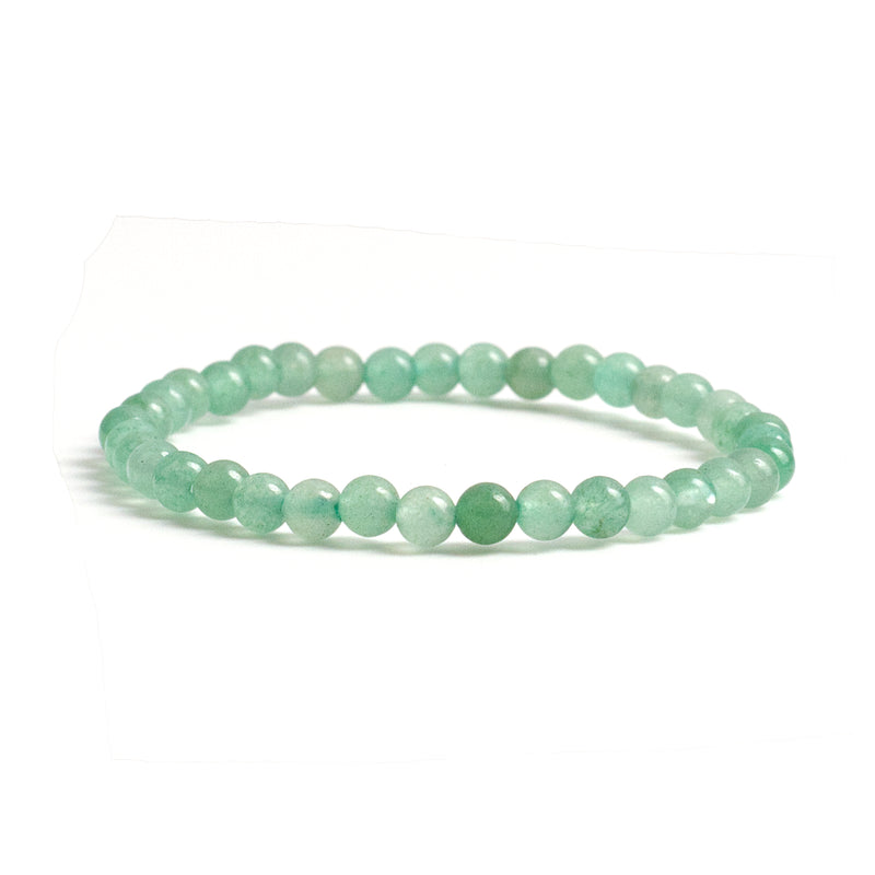 Stretch Bracelet | 4mm Beads (Green Aventurine)