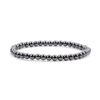 Stretch Bracelet | 4mm Beads (Hematite)