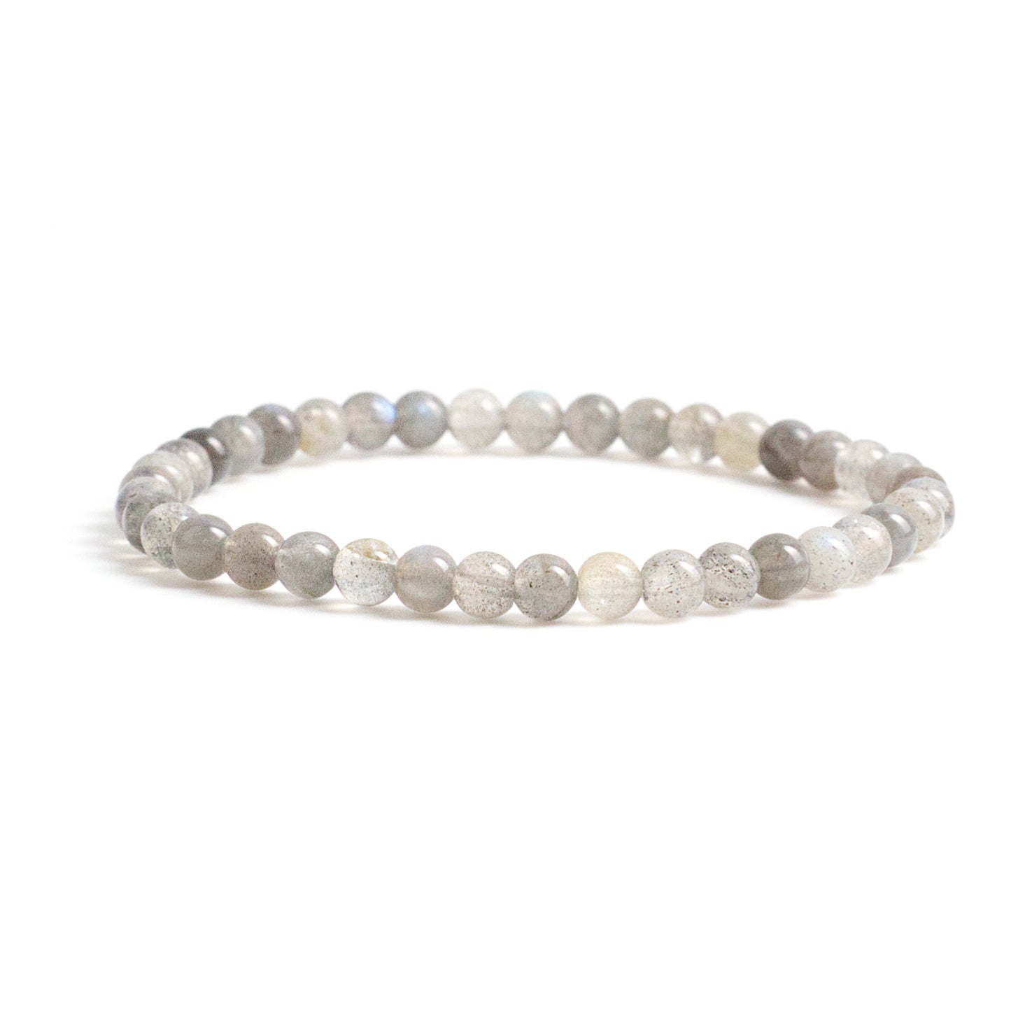 Cherry Tree Collection | Stretch Bracelet | 4mm Beads (Labradorite)
