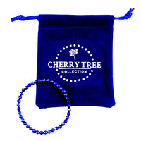 Cherry Tree Collection | Stretch Bracelet | 4mm Beads (Lapis)