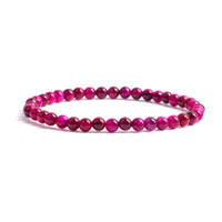 Cherry Tree Collection | Stretch Bracelet | 4mm Beads (Pink Tiger's Eye)