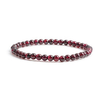 Stretch Bracelet | 4mm Beads (Red Garnet A Grade)