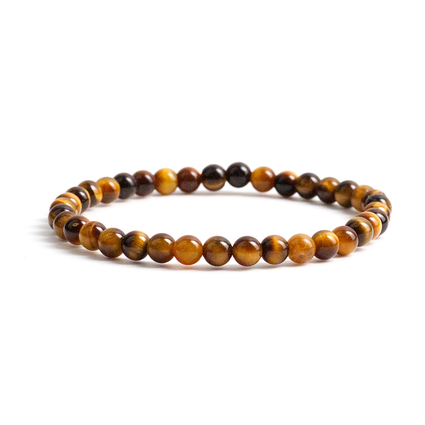 Stretch Bracelet | 4mm Beads (Tiger's Eye)