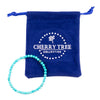 Cherry Tree Collection | Stretch Bracelet | 4mm Beads (Turquoise Howlite)
