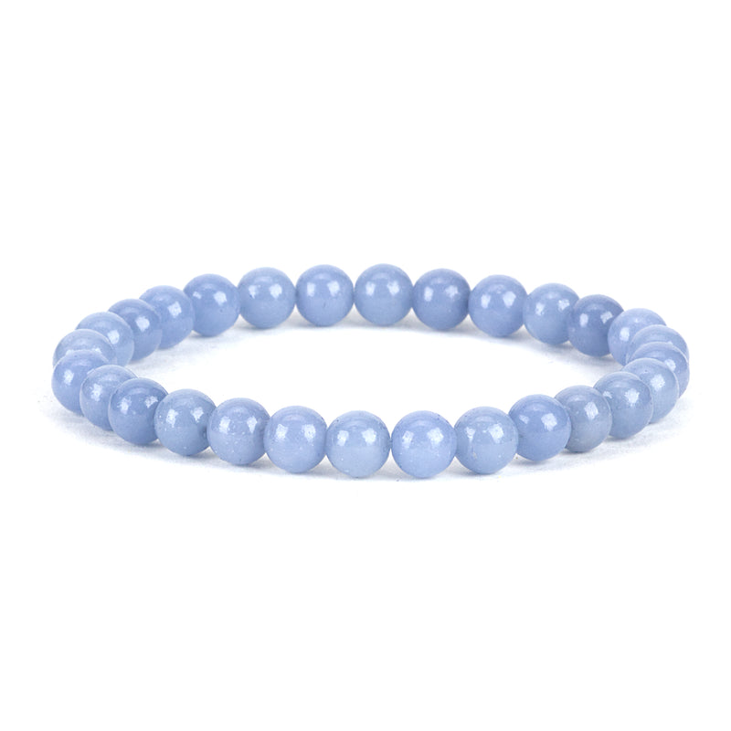 Cherry Tree Collection | Stretch Bracelet | 6mm Beads (Angelite)