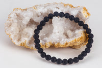 Stretch Bracelet | 6mm Beads (Black Agate Matte)