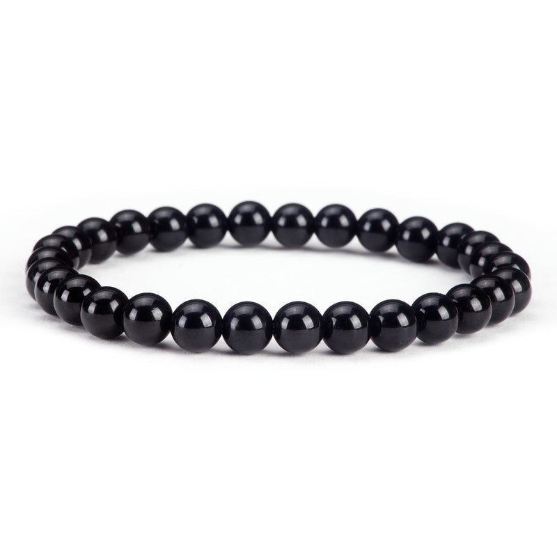 Stretch Bracelet | 6mm Beads (Black Tourmaline)