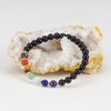 Cherry Tree Collection | Chakra Stretch Bracelet | 6mm Beads, Sterling Silver Spacers | Men/Women (Black Tourmaline)