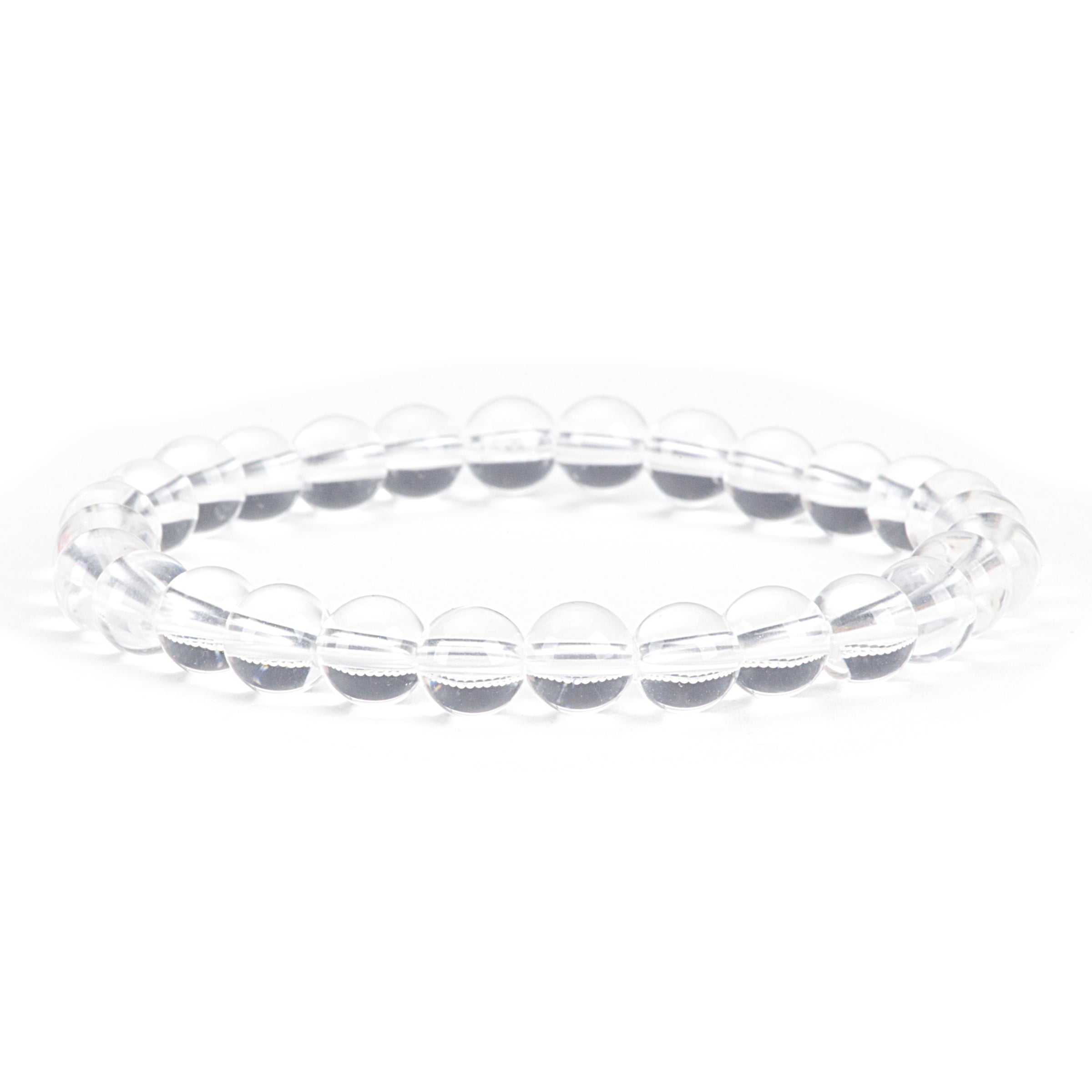 Cherry Tree Collection | Stretch Bracelet | 6mm Beads (Clear Quartz)