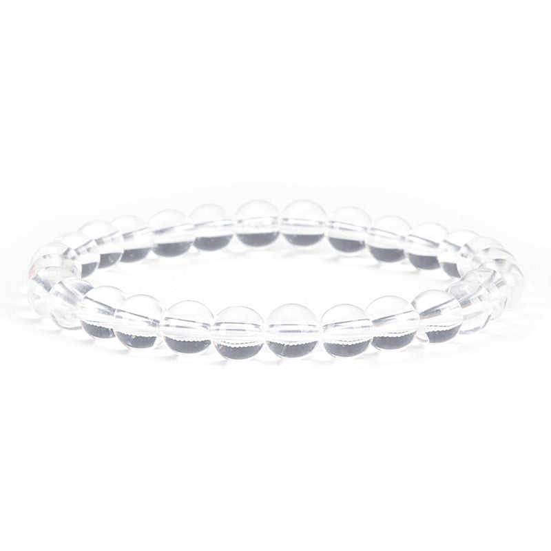 Cherry Tree Collection | Stretch Bracelet | 6mm Beads (Clear Quartz)