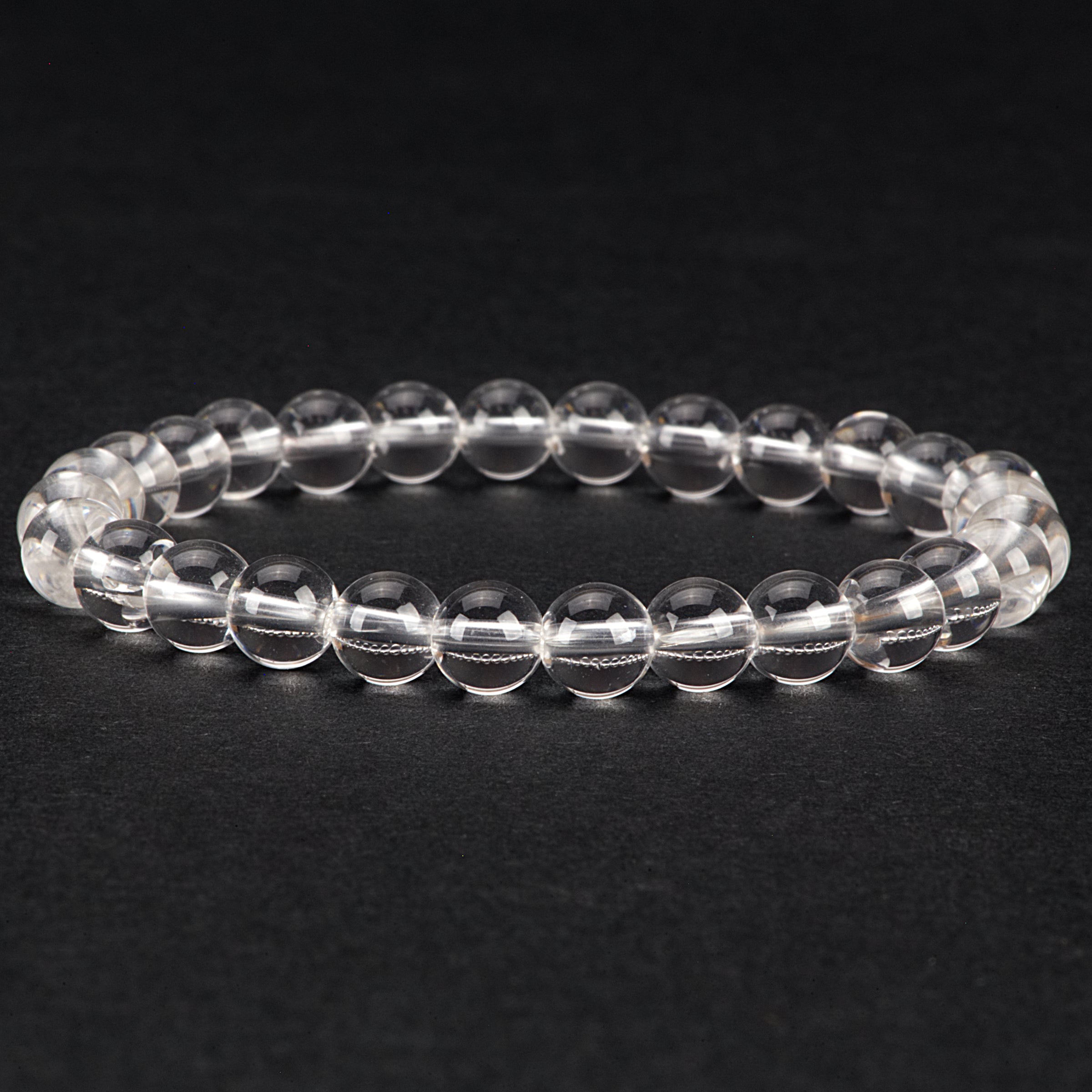 Stretch Bracelet | 6mm Beads (Clear Quartz)