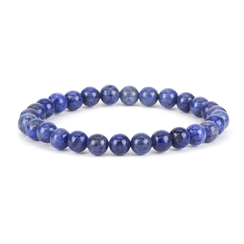 Cherry Tree Collection | Stretch Bracelet | 6mm Beads (Dumortierite)
