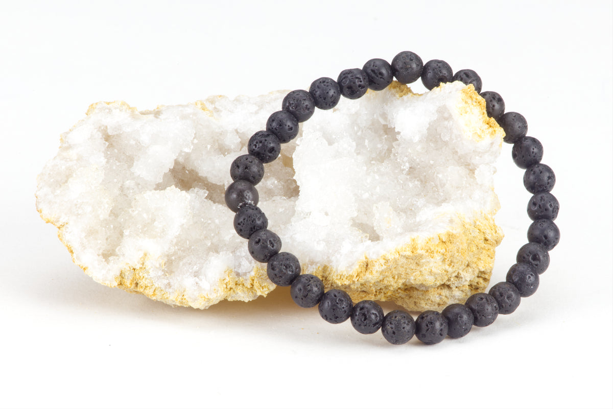 Stretch Bracelet | 6mm Beads (Lava)