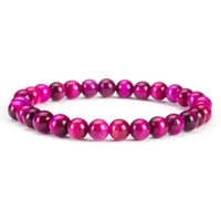 Stretch Bracelet | 6mm Beads (Pink Tiger's Eye)
