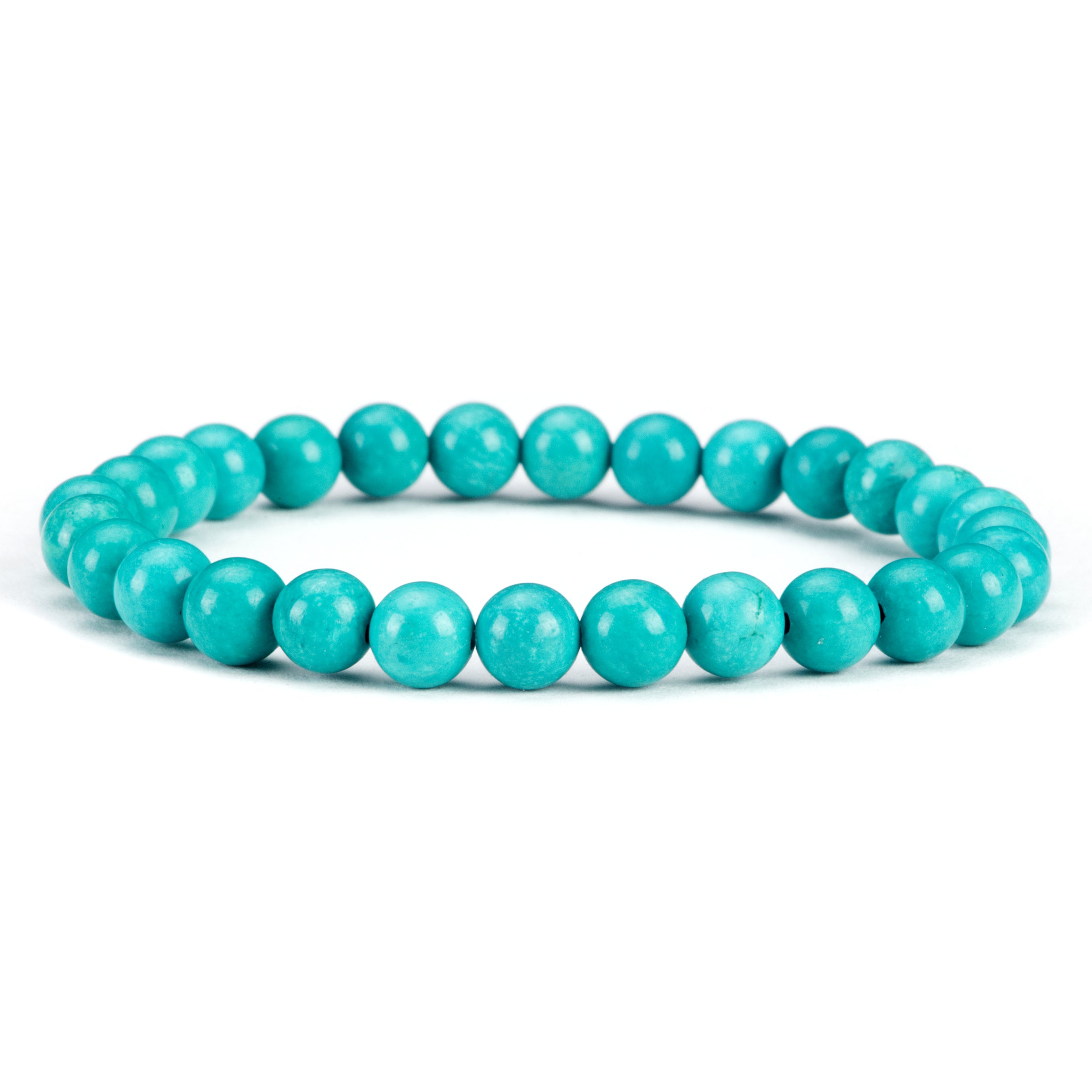 Stretch Bracelet | 6mm Beads (Turquoise Howlite)