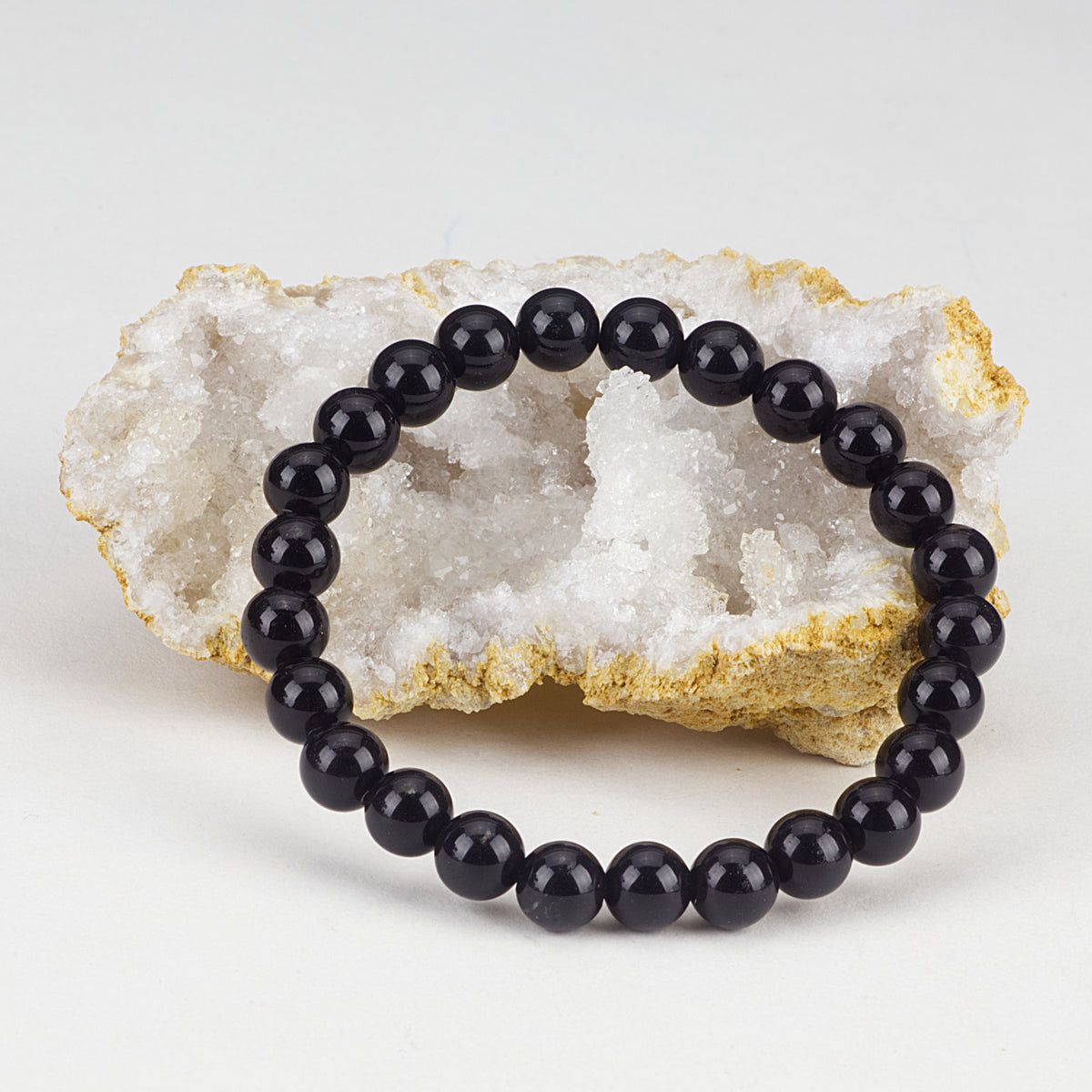 Stretch Bracelet | 8mm Beads (Black Obsidian)