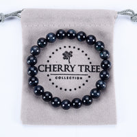 Stretch Bracelet | 8mm Beads (Blue Tiger's Eye)