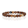 Stretch Bracelet | 8mm Beads (Chocolate Faceted Agate)