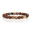 Cherry Tree Collection | Stretch Bracelet | 8mm Beads (Chocolate Faceted Agate)