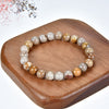Stretch Bracelet | 8mm Beads (Fossil Coral)