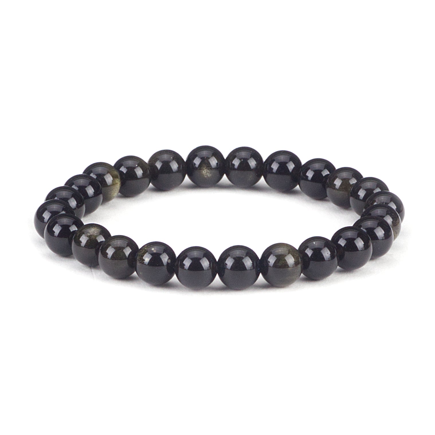 Cherry Tree Collection | Stretch Bracelet | 8mm Beads (Golden Obsidian)