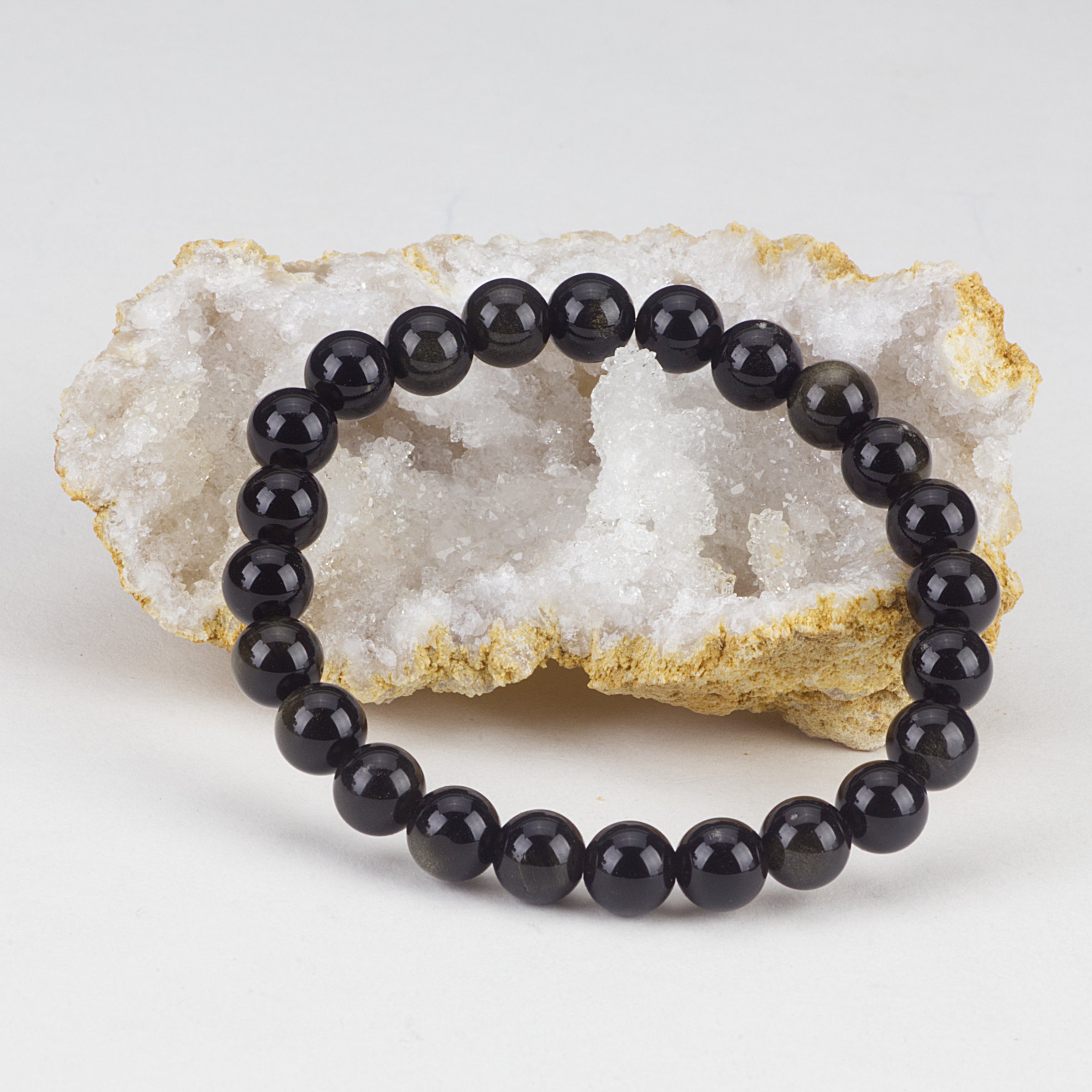 Stretch Bracelet | 8mm Beads (Golden Obsidian)
