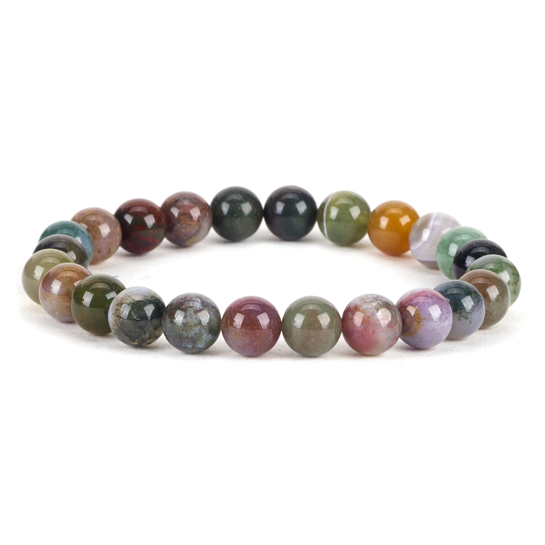 Cherry Tree Collection | Stretch Bracelet | 8mm Beads (Indian Agate)