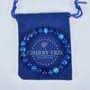 Cherry Tree Collection | Stretch Bracelet | 8mm Beads (Lace Agate - Blue)
