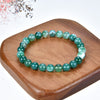 Cherry Tree Collection | Stretch Bracelet | 8mm Beads (Lace Agate - Green)