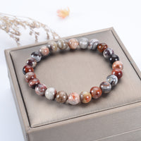 Cherry Tree Collection | Stretch Bracelet | 8mm Beads (Laguna Lace Agate)