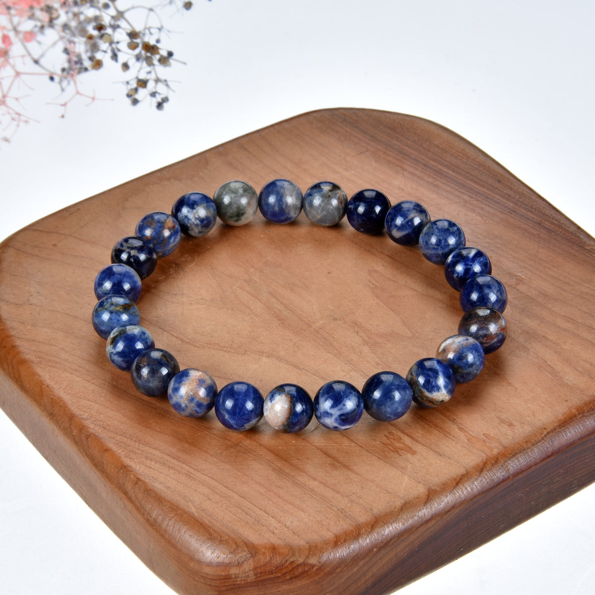 Stretch Bracelet | 8mm Beads (Orange Sodalite)