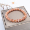Stretch Bracelet | 8mm Beads (Peach Moonstone)