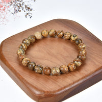 Cherry Tree Collection | Stretch Bracelet | 8mm Beads (Picture Jasper)
